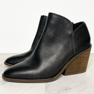Lucky Brand Saucie Black Leather Bootie 6M
